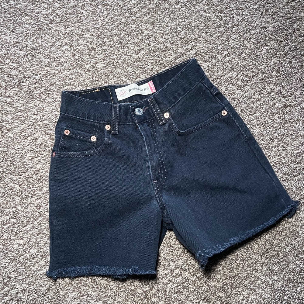 Levi's Dark Denim Relaxed Fit Shorts